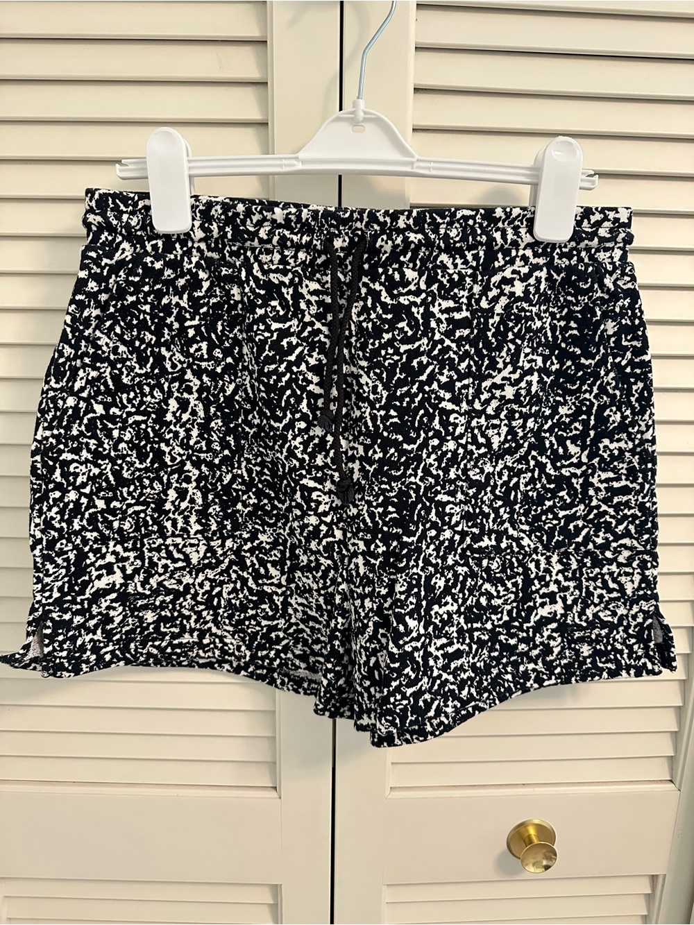 pistola Black & White Printed Drawstring Shorts